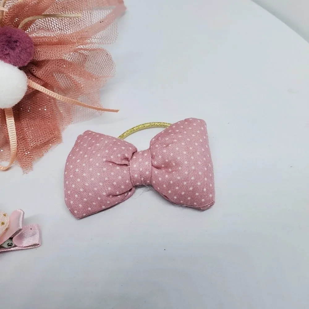 NIB Chicbaby Pink & White Hair Accessories
